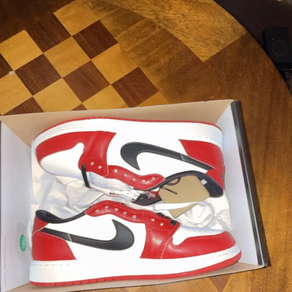 Size 7Y - 8.5W- Jordan 1 Low OG Varsity Red HQ6999-600 GS NEW